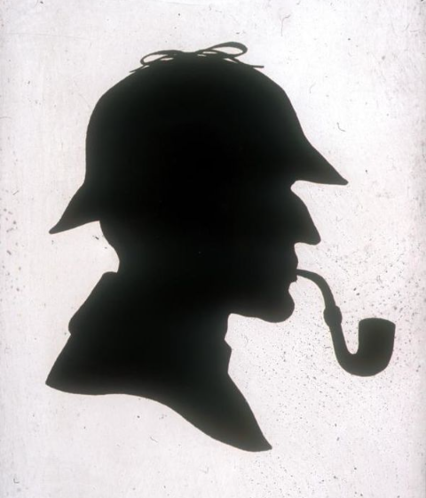 Silhouette de Sherlock Holmes